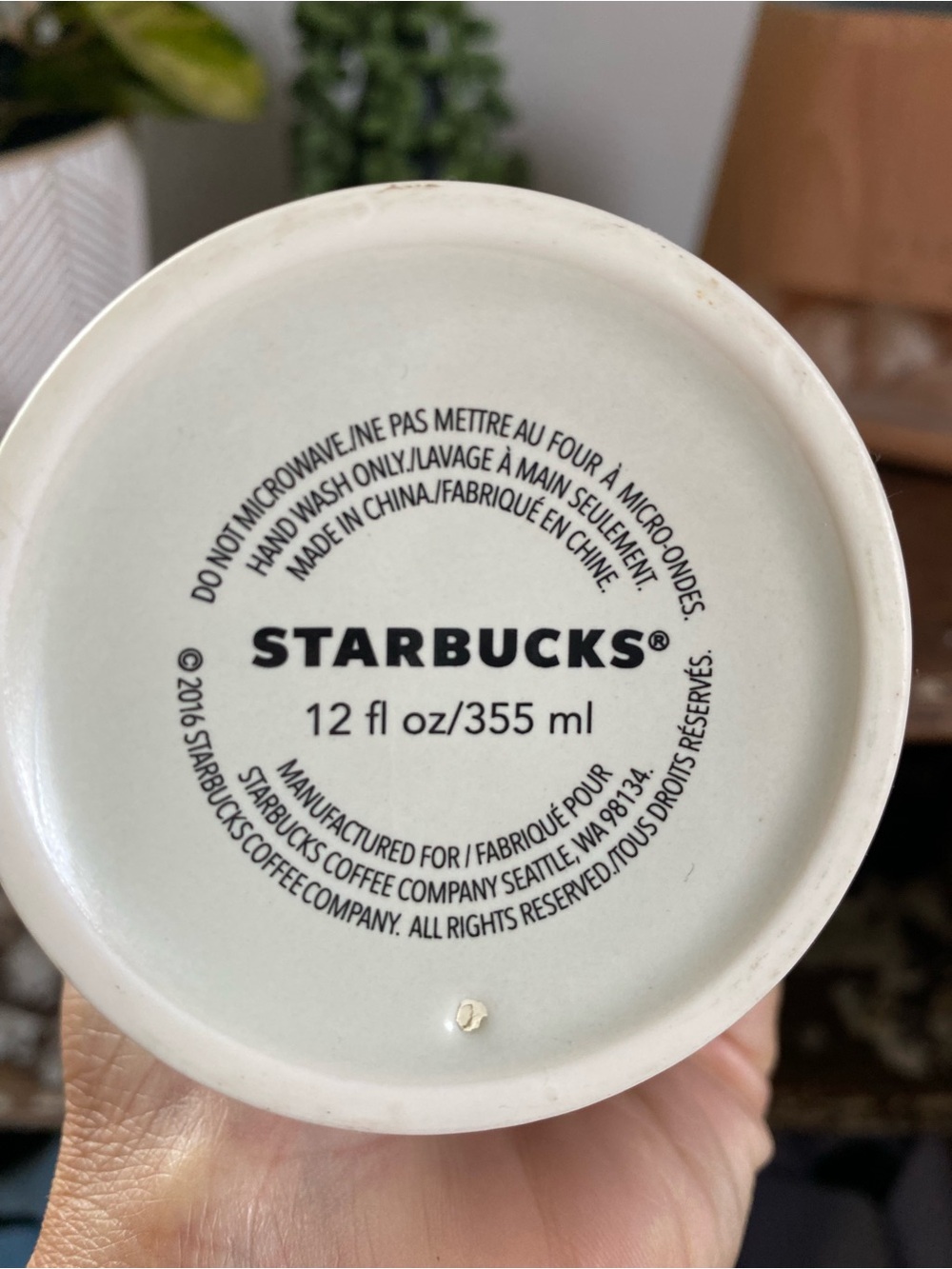 2016 Starbucks Portland ceramic tumbler with bicycles - Picture 4 of 6